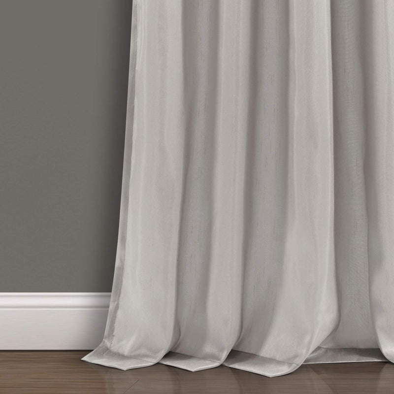 Lush Decor Night Sky Window Curtain Panel, Single 42"W x 84"L Yellow & Gray - Sequin Backdrop Curtain - Room Darkening Curtains For Bedroom - Glam Decor - Image 4